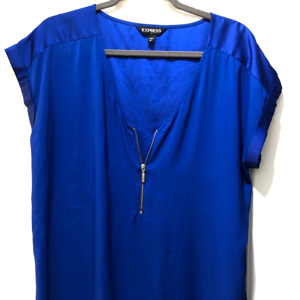 Express Royal Blue Zip Top 💙